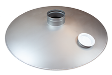 Load image into Gallery viewer, stainless steel domed cover assembly with inspection plugs for dust control and avoid any product contamination
