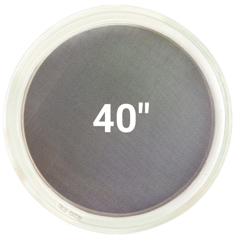 40-inch stainless steel replacement screen for round vibratory screener – compatible with Sweco®, Kason®, and Midwestern® frames