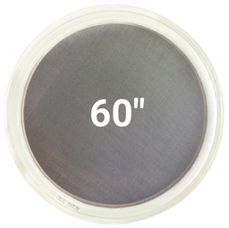 60-inch stainless steel replacement screen for round vibratory screener – compatible with Sweco®, Kason®, and Midwestern® frames