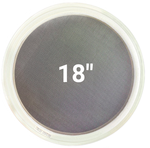 18-inch stainless steel replacement screen for round vibratory screener – compatible with Sweco®, Kason®, and Midwestern® frames