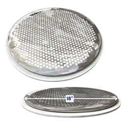 18" diameter Perforated Plate Screen with screen ring and gasket