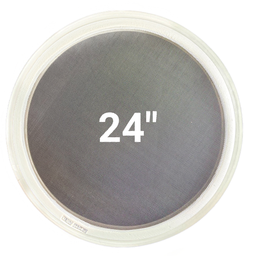 24-inch stainless steel replacement screen for round vibratory screener – compatible with Sweco®, Kason®, and Midwestern® machines