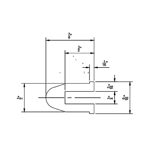 This drawing shows the dimensions for the screen gasket for a 48" screen