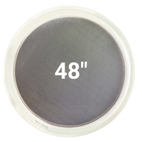 48-inch stainless steel replacement screen for round vibratory screener – compatible with Sweco®, Kason®, and Midwestern® machines
