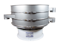 SiftPro 60 Vibratory Screener Unit with 2 screens and 3 out-spouts, without a cover.
