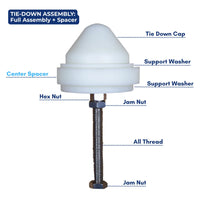 Tool-less Screen Tie Down Assembly & Parts