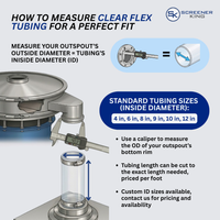 Learn how to make the best measurements to properly order your Clear Flex Tubing