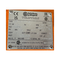 ItalVibras 0.7 HP 1200 RPM 230/460V 3-Phase Dual Voltage Vibratory Motor - ScreenerKing®