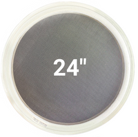 24-inch stainless steel replacement screen for round vibratory screener – compatible with Sweco®, Kason®, and Midwestern® frames