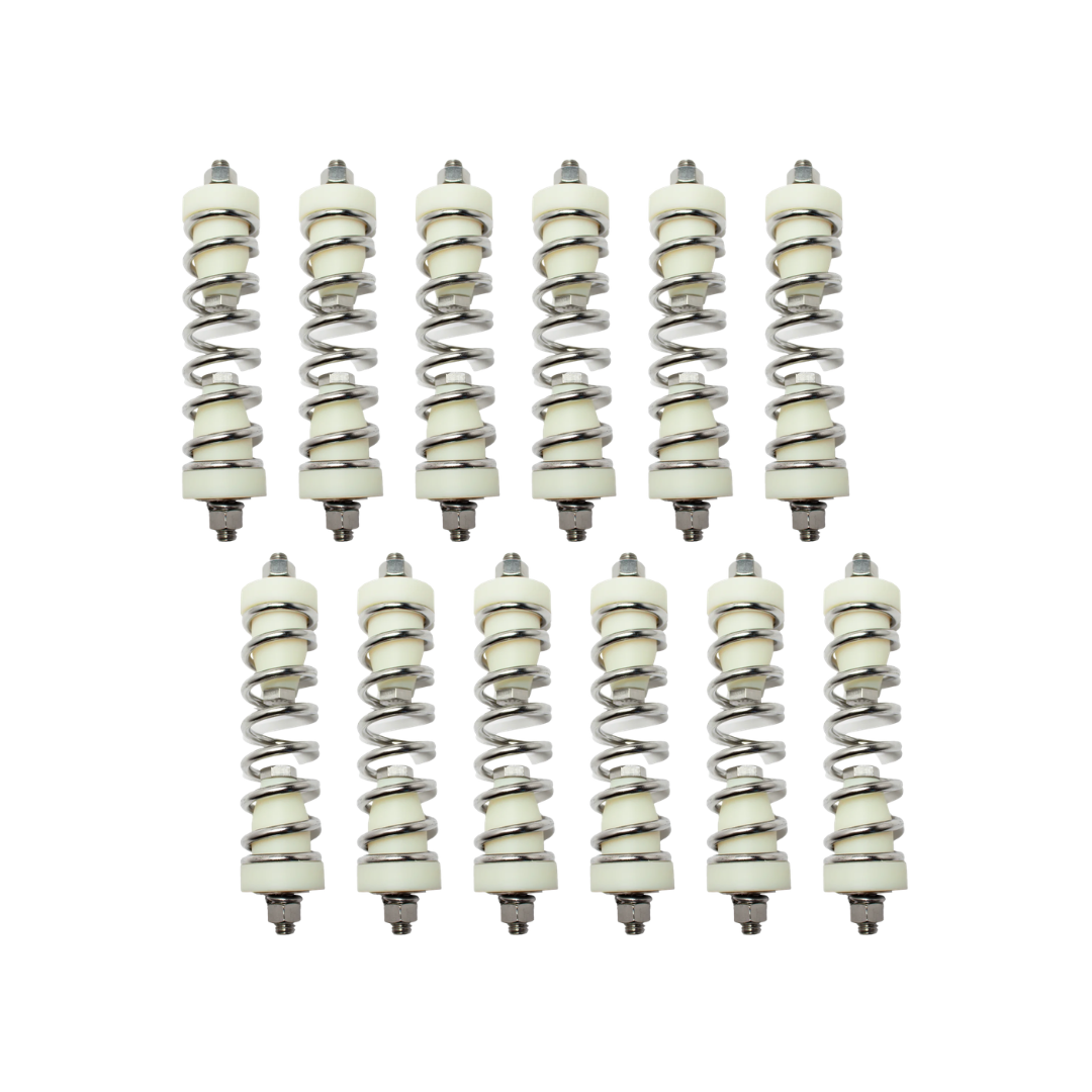 Upgrade your large vibratory screener with the ScreenerKing Spring and Spool Retrofit Kit, designed for 48" and 60" machines