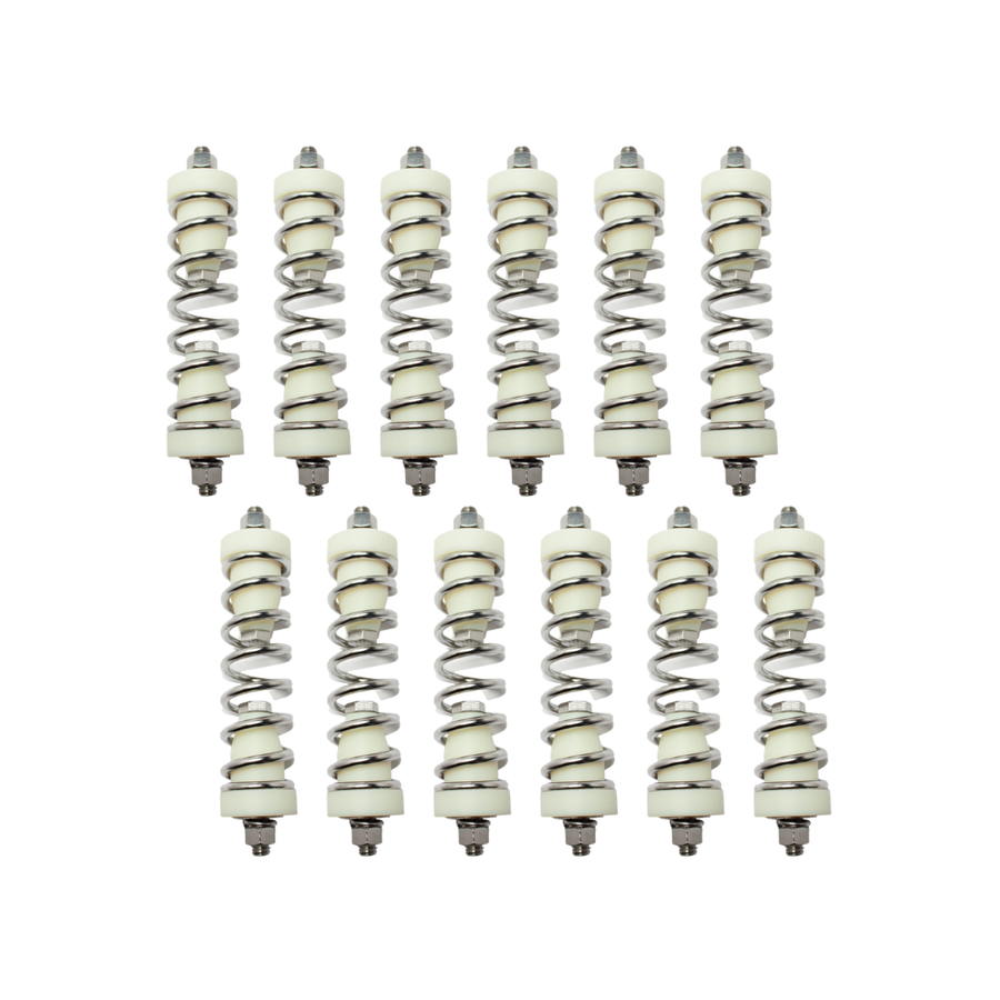 Upgrade your large vibratory screener with the ScreenerKing Spring and Spool Retrofit Kit, designed for 48" and 60" machines