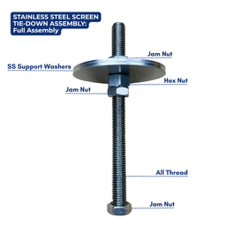 Stainless Steel Screen Tie Down Assembly