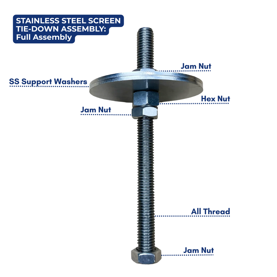 Stainless Steel Screen Tie Down Assembly