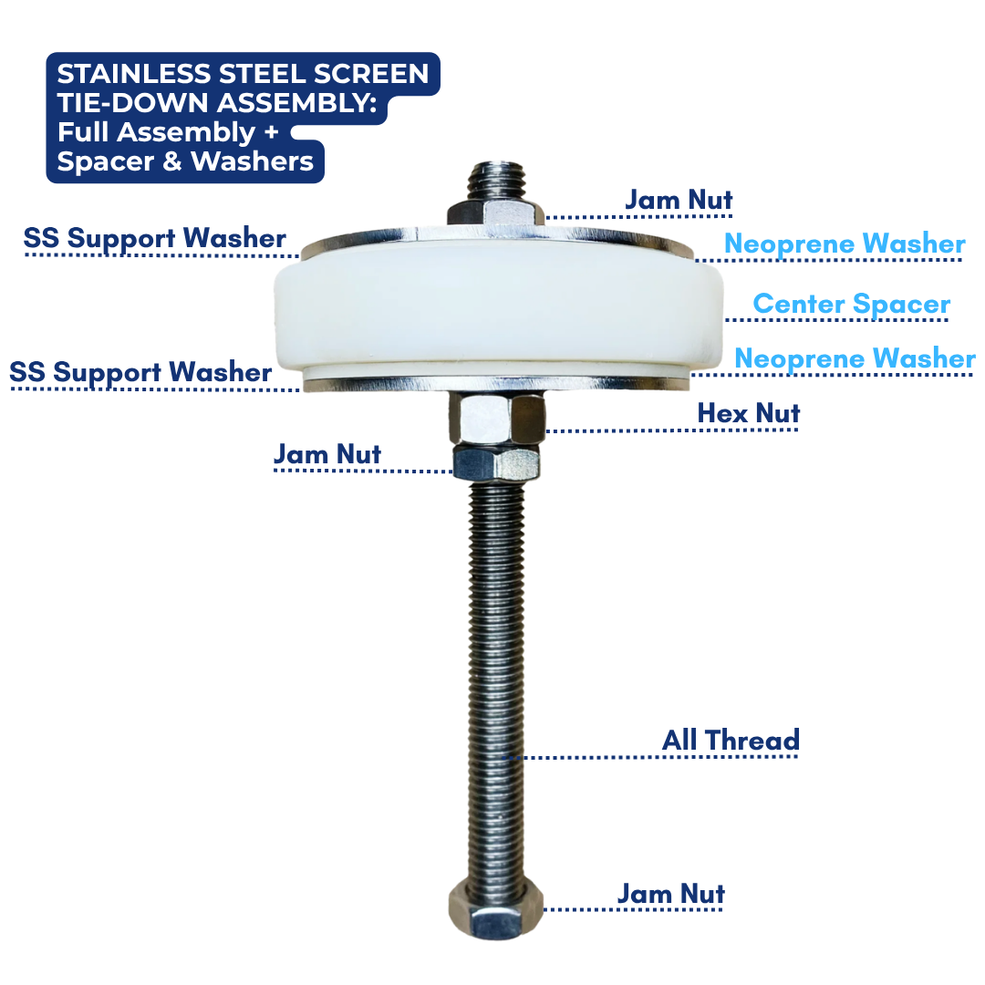 Stainless Steel Screen Tie Down Assembly
