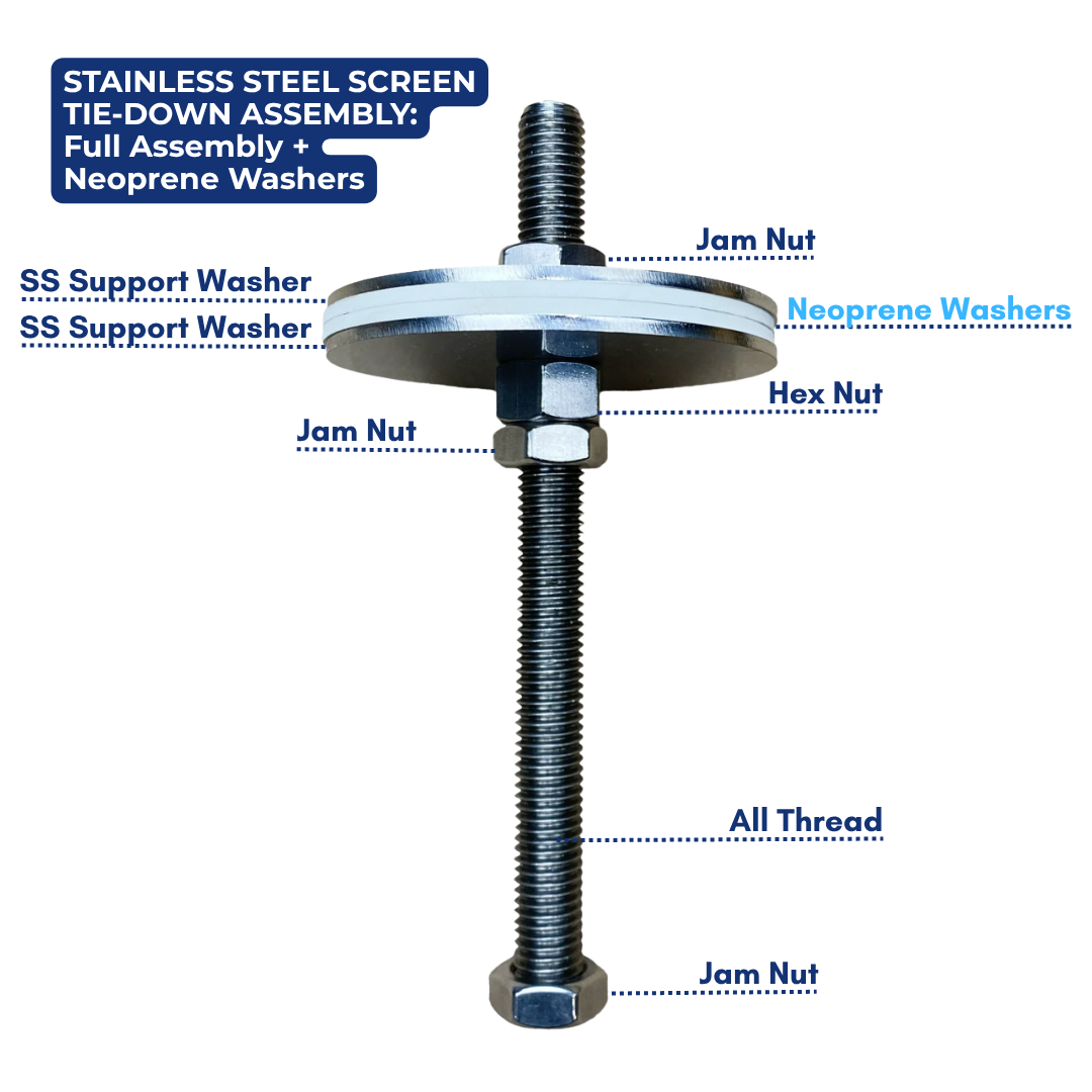 Stainless Steel Screen Tie Down Assembly