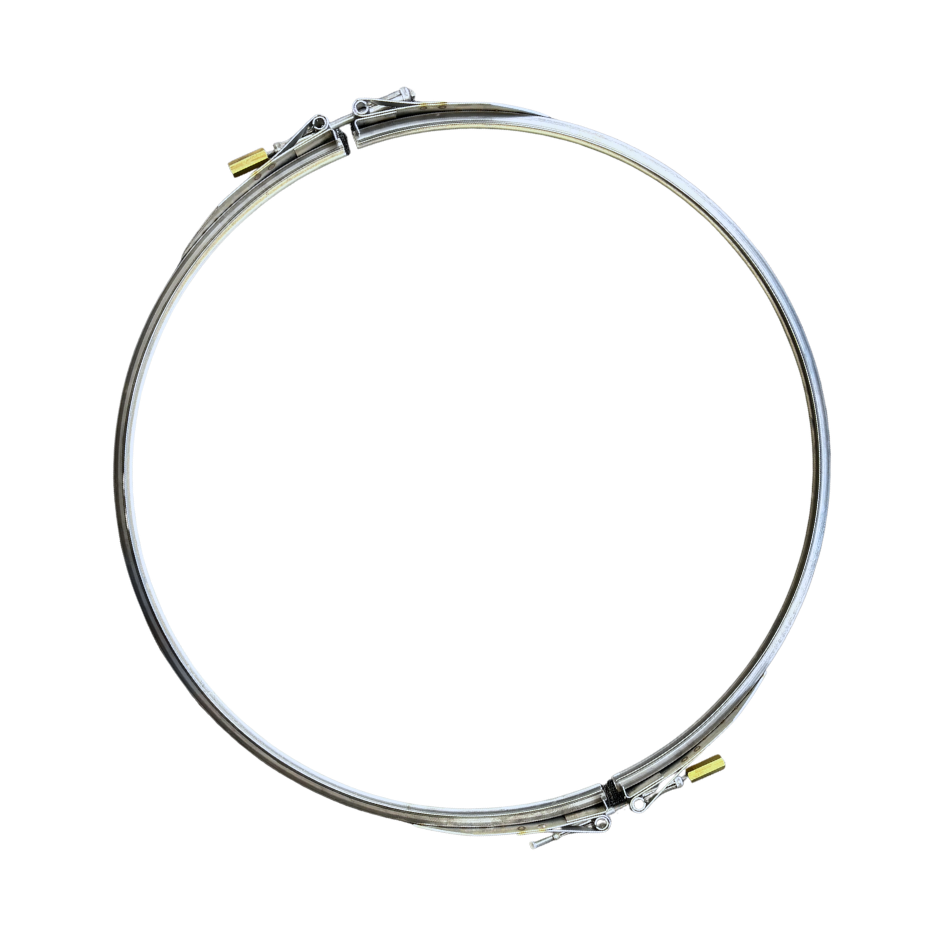 The Bolt-On Clamp Ring is made from high-quality stainless steel and is built for long-lasting performance in demanding industrial environments. 