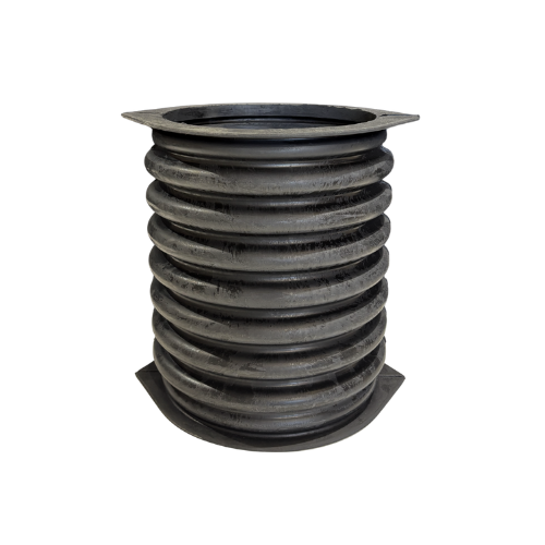 Corrugated connector boots are compatible with most round screener discharge and inlet ports