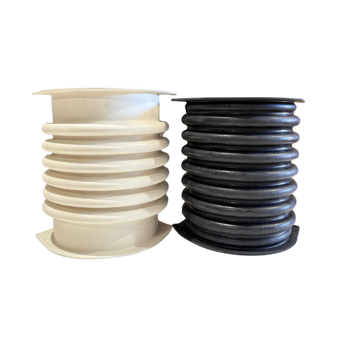 Corrugated connector boots ensure a leak-resistant, reliable connection for your vibratory screener