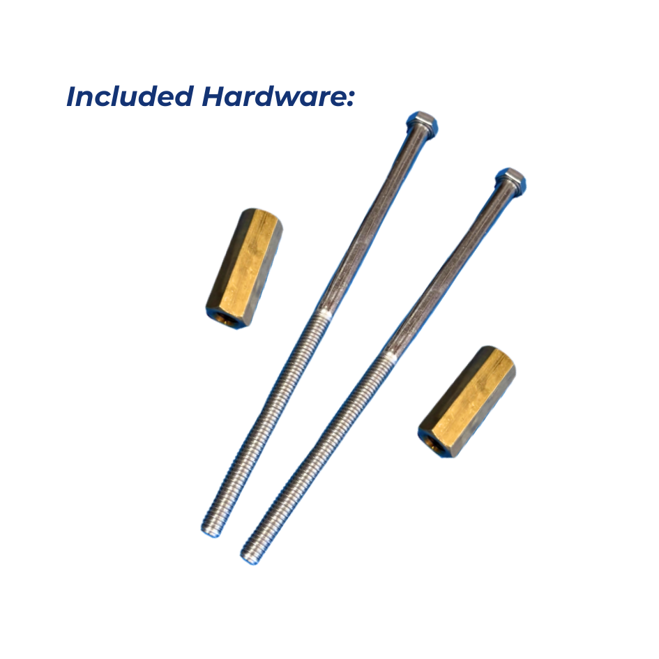 Each ring includes stainless bolts and solid brass coupling nuts to ensure a reliable, leak-resistant connection that minimizes downtime.