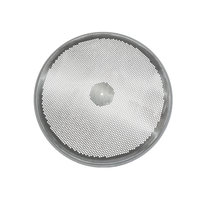 Straight on view of our perforated plate screen, showing the increased amount of holes needed for this application