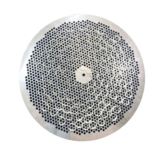 Each kit comes with a stainless steel perforated plate, food-safe nylon sliders, and hardware for assembly (30"–60" kits).