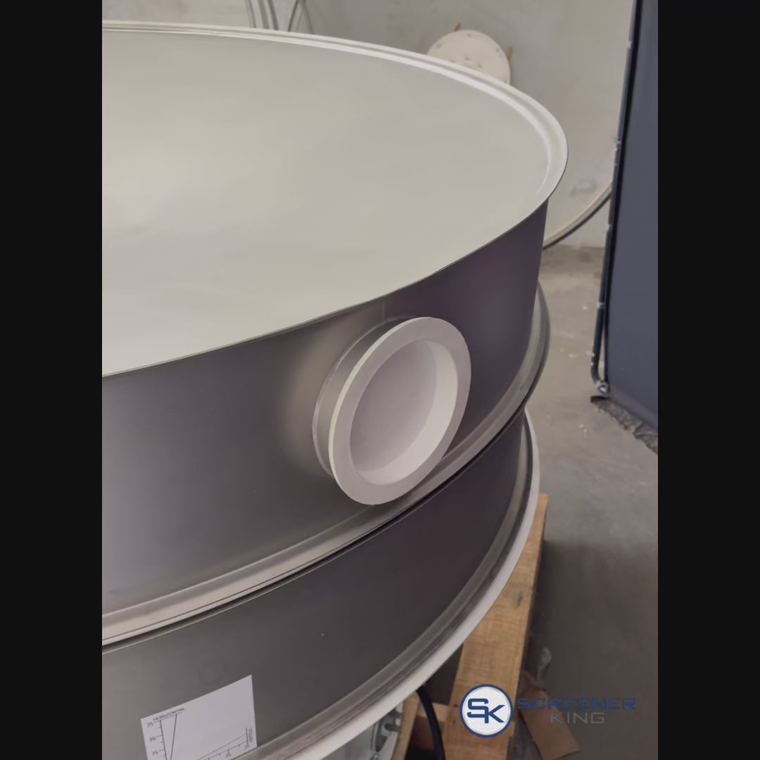 Designed to seal inspection ports in round vibratory screener covers, this white rubber cap forms a tight, contamination-resistant seal while remaining easy to remove by hand.