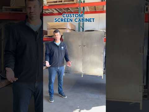 Our custom stainless steel screen cabinet provides you with excellent storage and organization to keep your screening processes moving efficiently.