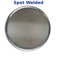 40-inch replacement screen with precision spot-welded edge for secure bonding in round vibratory screener frames