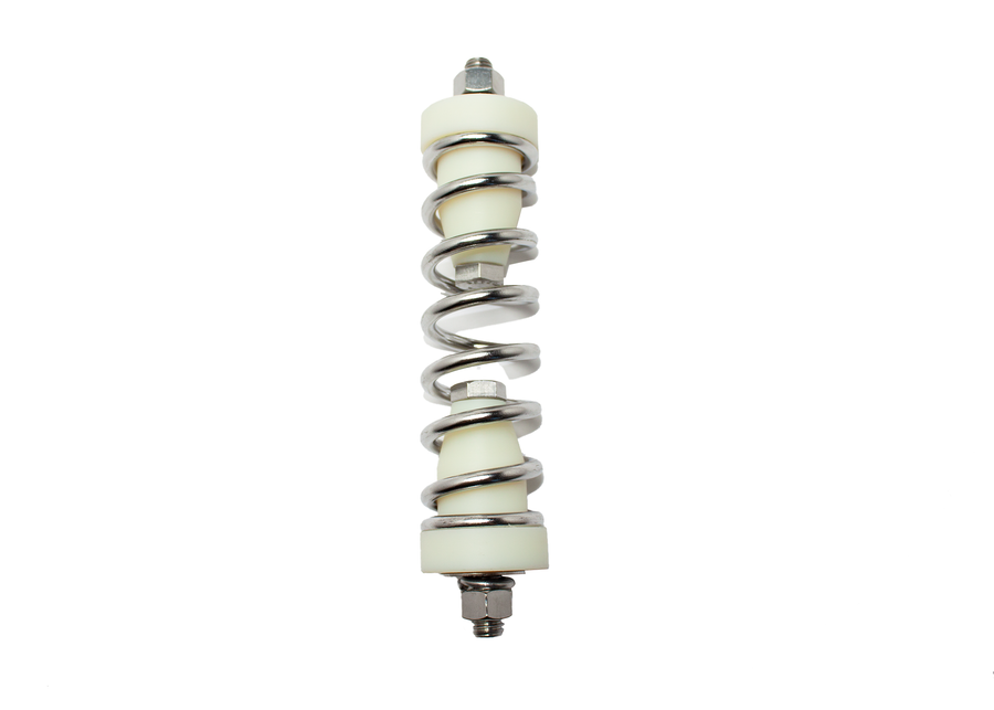  This heavy-duty retrofit features seamless nylon spools and electropolished stainless steel springs