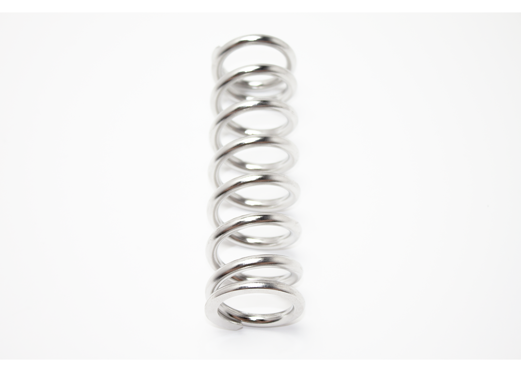 Springs with electro-polished finish for easy cleaning and enhanced durability.