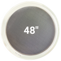 48-inch stainless steel replacement screen for round vibratory screener – compatible with Sweco®, Kason®, and Midwestern® frames
