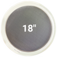 18-inch stainless steel replacement screen for round vibratory screener – compatible with Sweco®, Kason®, and Midwestern® frames